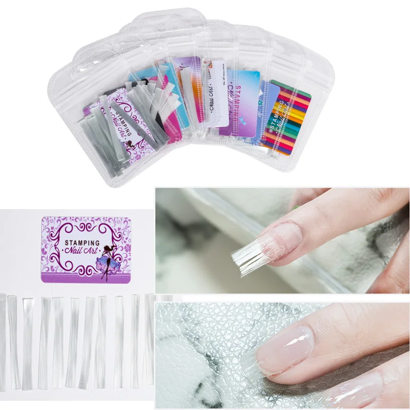 10 шт./упак. стекловолокна скребок для ногтей лак расширение Fibernails Акриловые