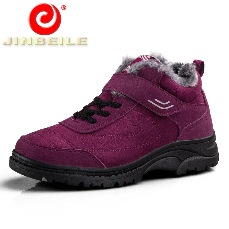 JINBEILE Unisex Women Running Shoes High Quality Slip Resistant Sneakers Warm Winter Outdoor Sport Comfortable | Спорт и развлечения