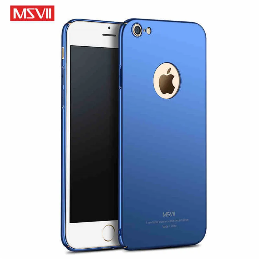 MSVII чехол для телефона iPhone 6 6S Роскошный тонкий полная защита пластиковая жесткая