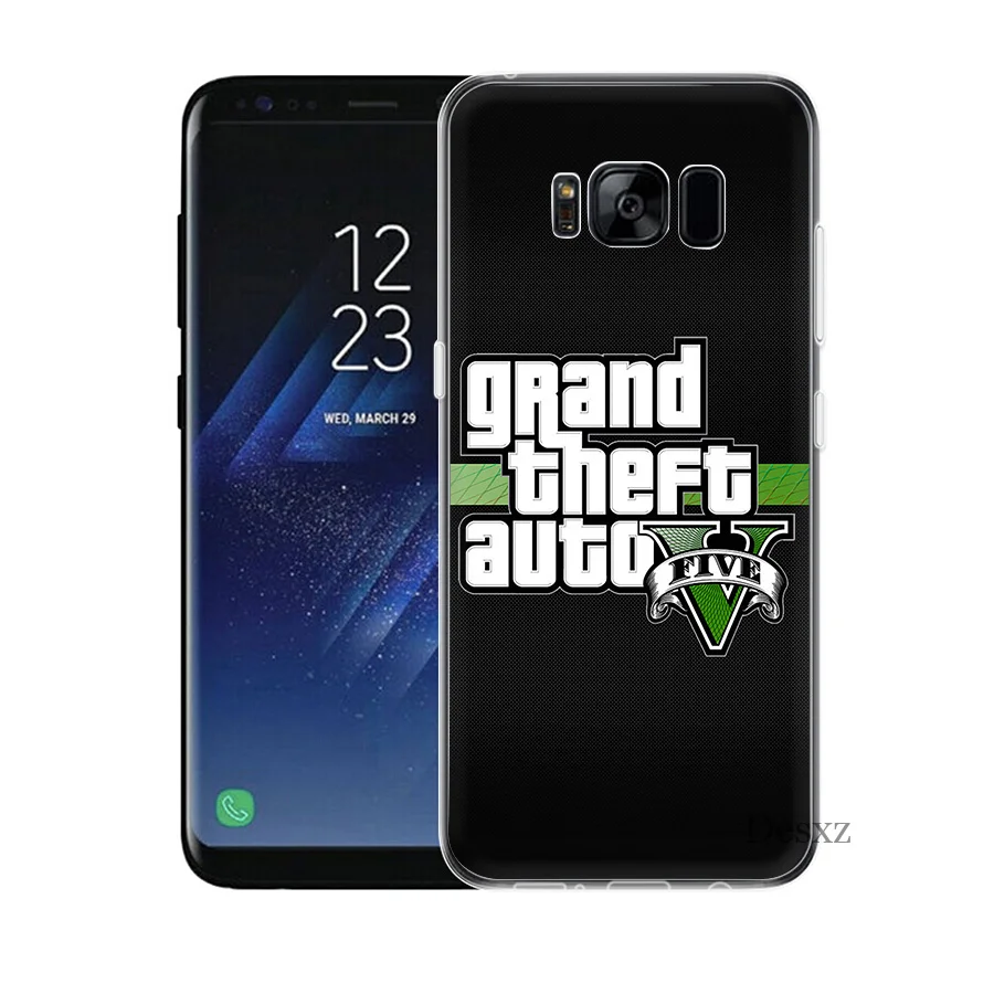 Чехол для телефона Samsung A10 A20 A30 A40 A50 A51 A60 A70 A71 A81 A91 A9 A7 A5 A6 A8 Plus rockstar gta 5 Grand Theft Жесткий