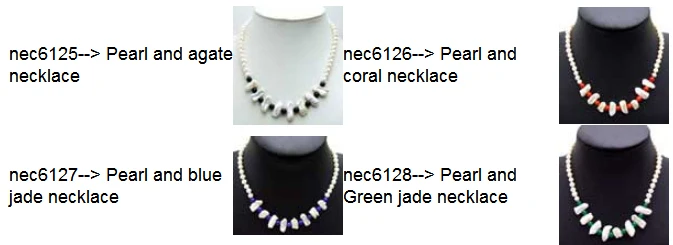 Qingmos Natural Pearl Necklace for Women with 6-7mm Round &amp12-15mm Biwa &amp 6mm Red Coral Jewelry 17'' Nec6126 | Украшения и