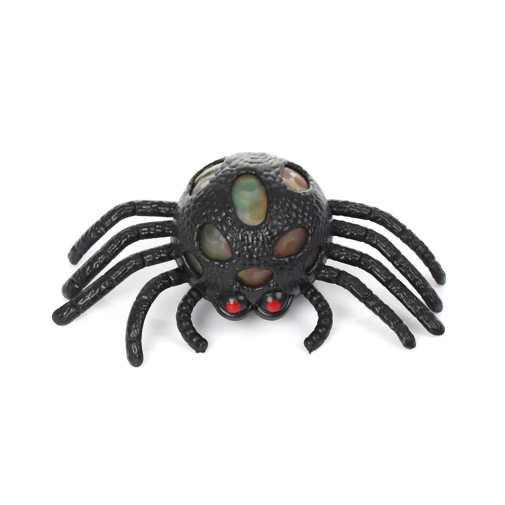 Spider Красочные гелевые шарики заполненные прозрачные лягушки паук Антистресс мяч игрушки для Дня всех святых детей аутизм сжимает сенсорные новые игрушки - Цвет: Spider