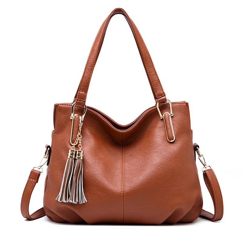 

LISCN Brand New Tassel women messenger bags luxury handbags women bags designer PU leather bag for women shoulder bags sac
