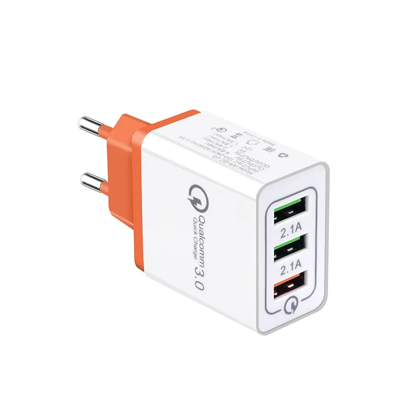 Универсальное зарядное устройство USB 5 В 4 8 А 3 порта быстрая зарядка дорожный