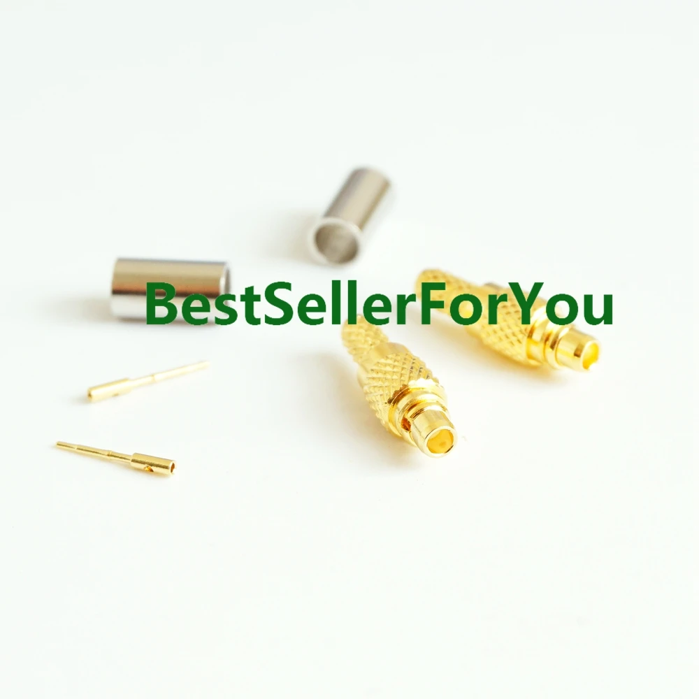 10 шт. MMCX штекер обжимной прямой RF разъем для RG316 RG179 RG174 кабель C|connector crimp|connectors for