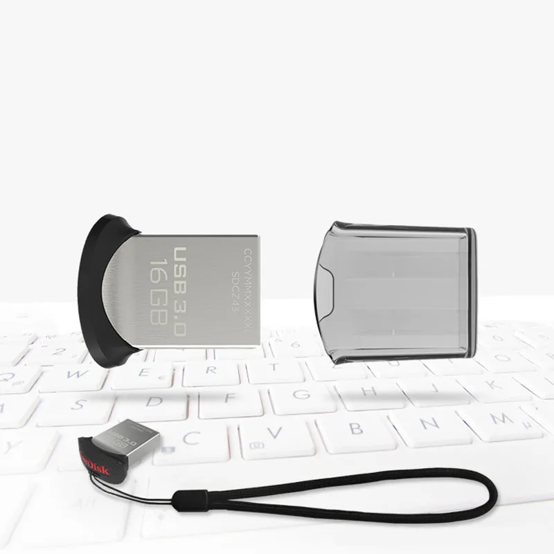 SanDisk Ultra Fit usb флэш накопитель CZ43 мини 16 г 32 64 128 memory stick flash Поддержка официальный