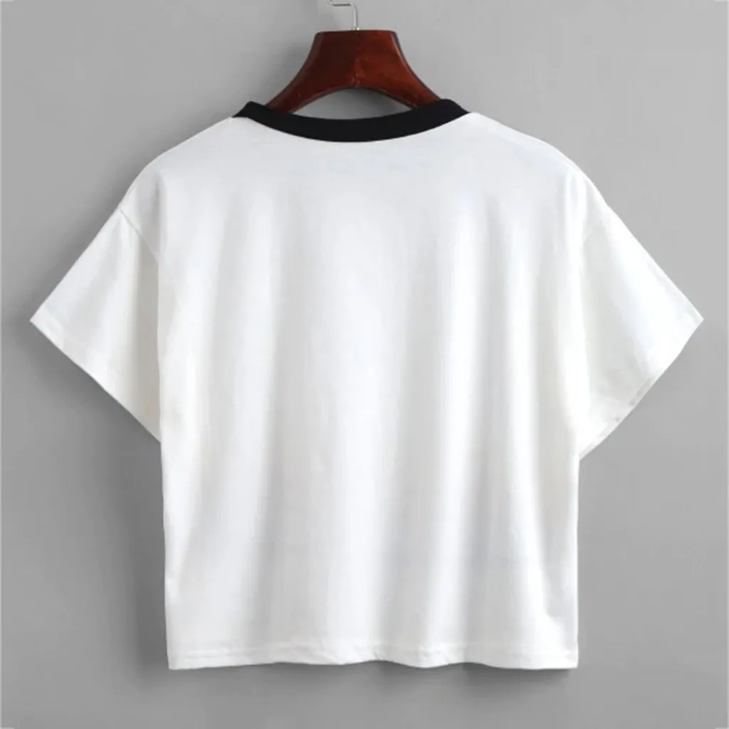 Женская футболка для бега спортивная летняя с коротким рукавом и принтом в