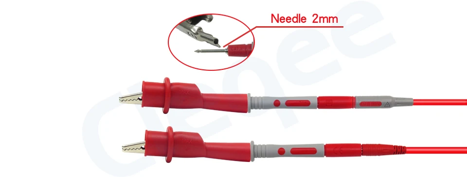 Cleqee P1600C/D/E/F 18 en 1 enchufable sonda de prueba kit de sonda IC gancho de prueba Fluke BNC-cable de prueba