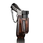 Компактная Бутановая турбозажигалка, газовая зажигалка 1300 C, ветрозащитная зажигалка для газовой сигареты, бензиновая Зажигалка без газа