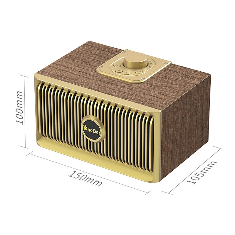 Винтаж деревянные Textuxe Беспроводной Bluetooth стереоколонка бас музыкальный плеер