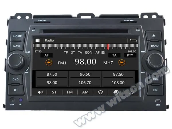7 &quotемкостный сенсорный экран специальный автомобильный DVD для Toyota Land Cruiser Prado J120
