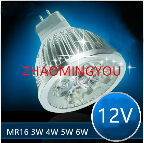 Светодиодный прожектор высокой мощности ZHAO MR16 10 шт. 3 Вт 4 5 6 12 В с регулируемой