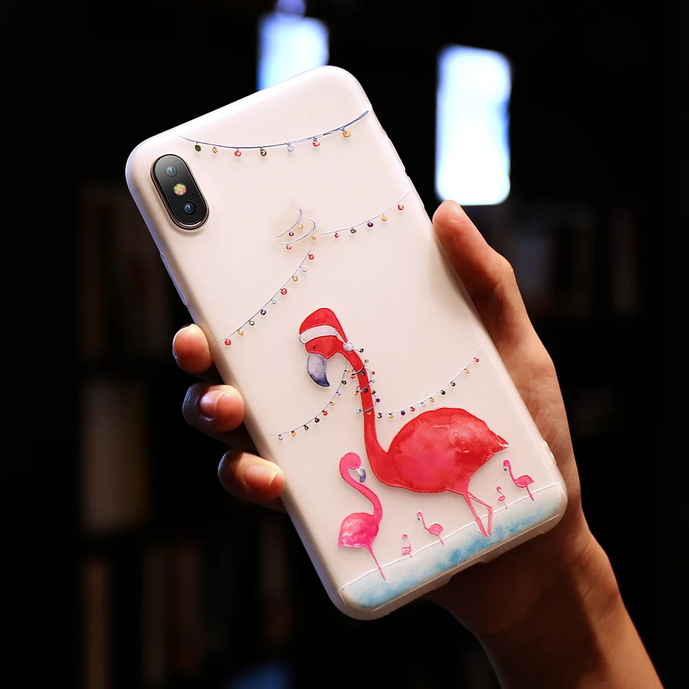 KISSCASE Зимний чехол на айфон 7 8 6S 6 Plus Cases Рождественский для iPhone X XS Max XR 2019 Новый год