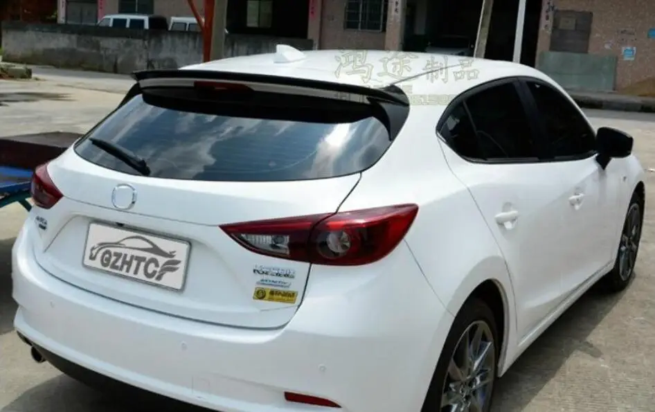 Углеродное волокно/ABS Автомобильный задний багажник спойлер крыло для MAZDA 3 Axela
