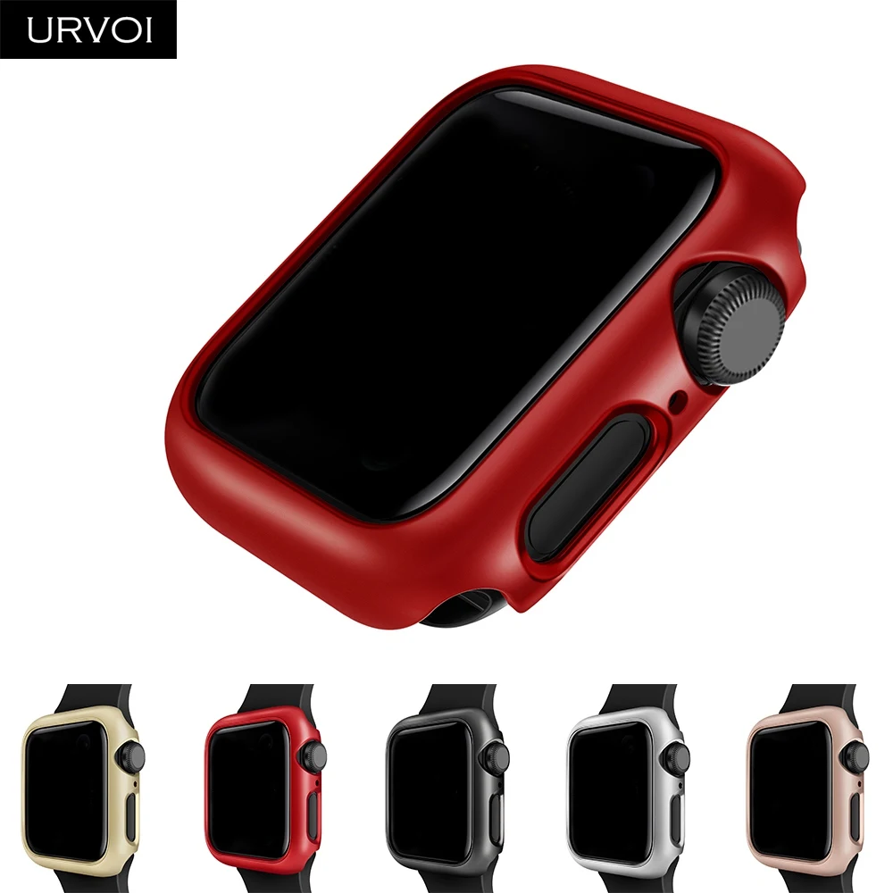 URVOI чехол для apple watch series 6 SE 5 4 3 2 Чехол iwatch protector Жесткий PC Рамка Бампер Тонкий