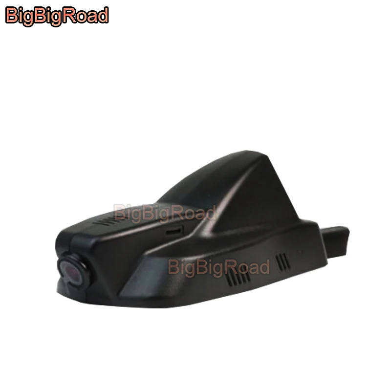 Автомобильный видеорегистратор BigBigRoad с Wi Fi двумя камерами объектив FHD 1080P для Peugeot