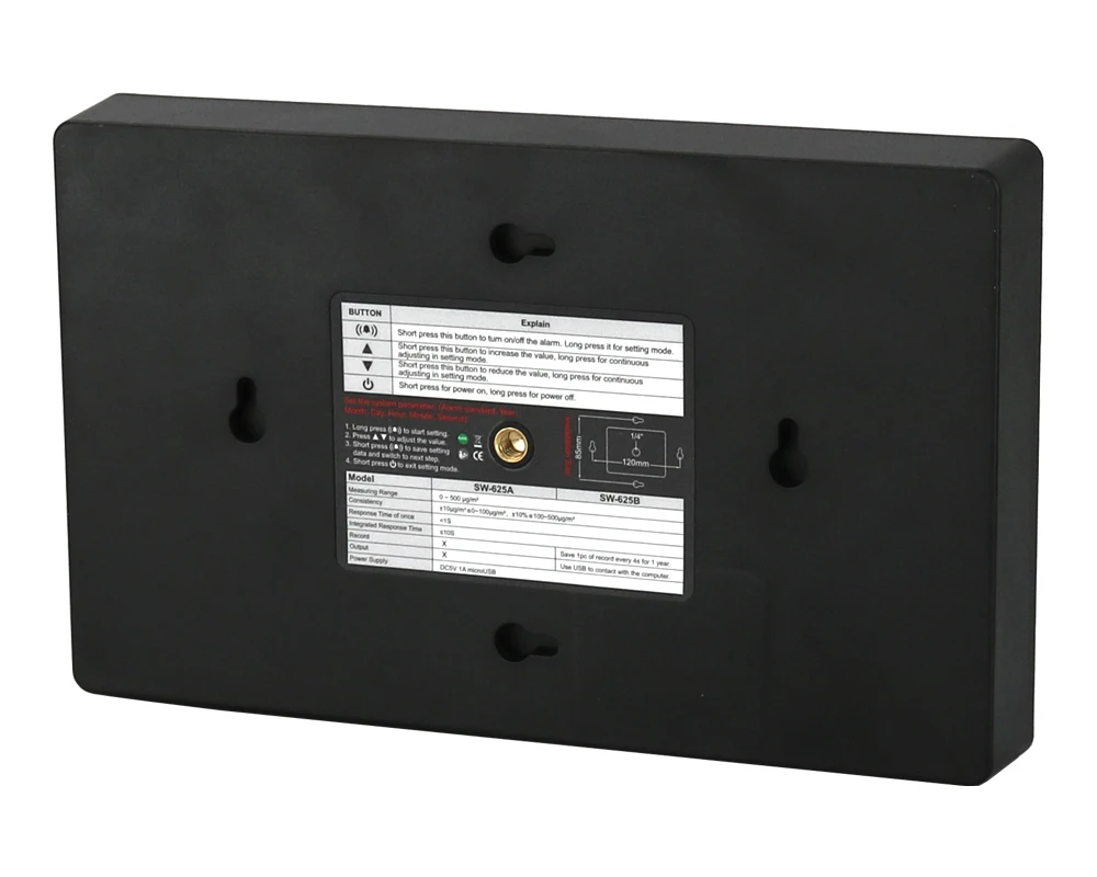 Лазерный PM2.5 детектор настенные мониторинга качества воздуха/газ Monitor/газоанализатор/инструмент диагностики хранение данных ПК подключение через USB