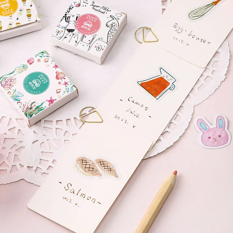 40 шт./кор. отдыха летняя Серия чехлов для Стикеры клей Бумага Decora diy Подарочная