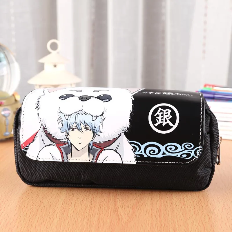 GINTAMA Косплэй аниме Итачи Учиха из “Наруто” пенал, аксессуары для путешествий, Сумка с двойной молнией косметичка мода подарок, сумочка для денег - Цвет: GINTAMA
