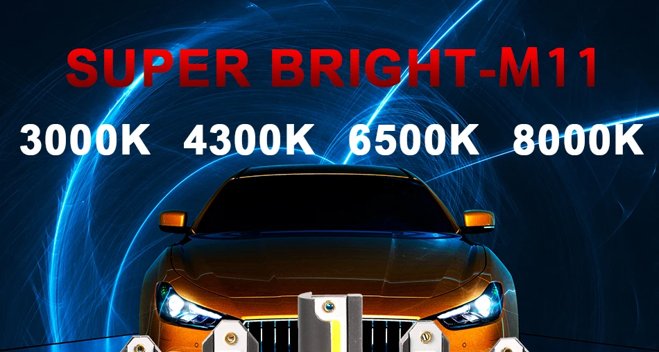 Передняя Светодиодная лампа CARLitek h 11 h11 h8 h9 linterna cabeza led 3000K 4300K для автомобильных фар 6500K 8000K luces para auto