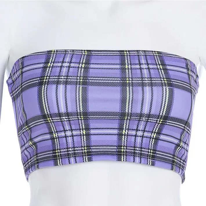 Женские прямые повседневные брюки с принтом в клетку|Брюки| |