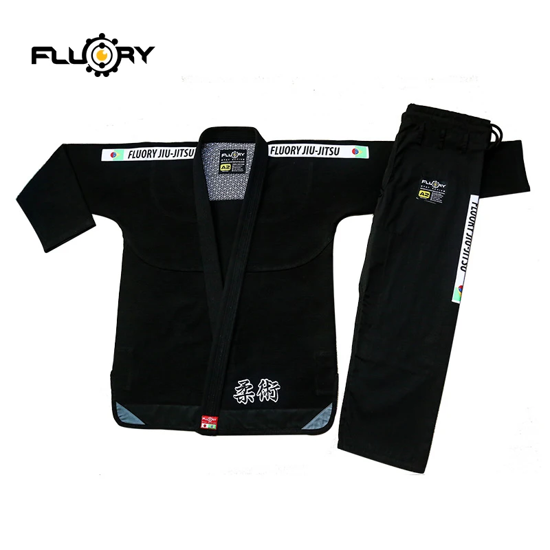 Кимоно для бразильского джиу джитсу Fluory 350gsm с перламутровым плетением легкое