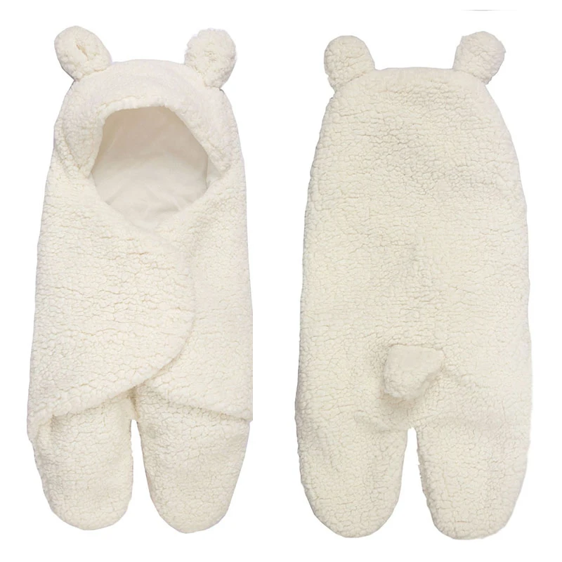 Детское одеяло для пеленания зимнее из кораллового флиса новорожденных детское