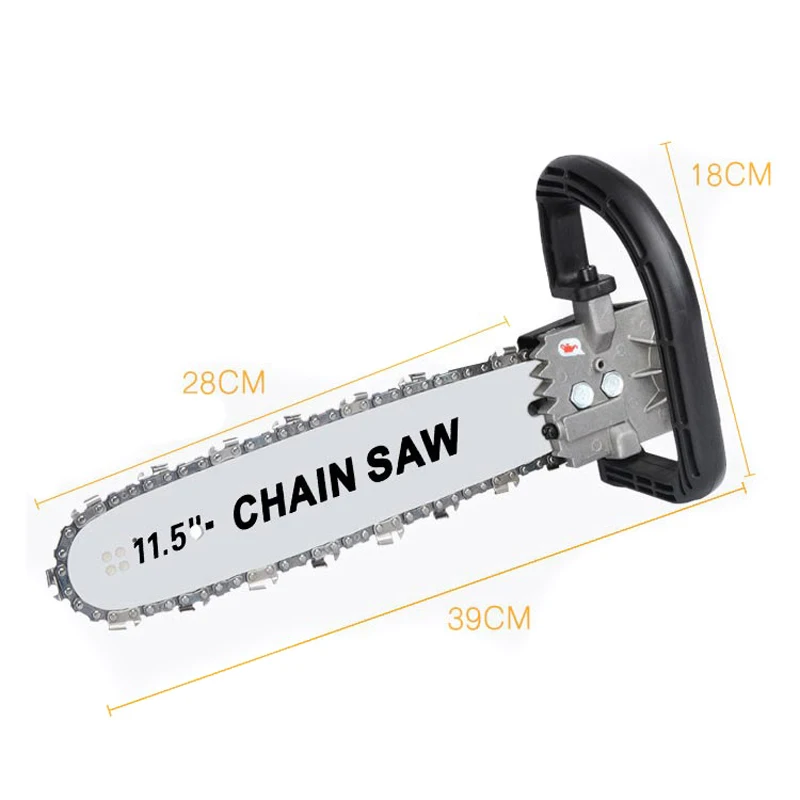 

Chain Saw Bracket 11.5inch Adjustable Electric Chain Saw Angle Grinder Modified Electric Saw Machine for Angle Grinder Chain saw