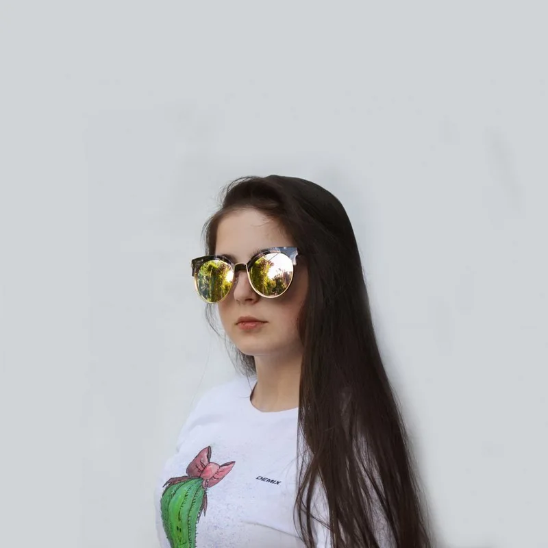 F. J4Z высокое качество трендовые женские солнцезащитные очки полусплав оправа