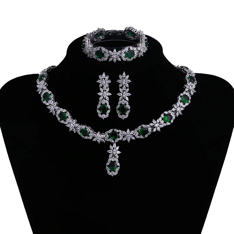 Комплект ювелирных изделий для женщин стильные свадебные комплекты из