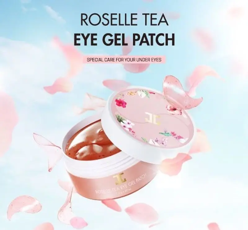 

Korea Cosmetics Green Tea Eye Mask 60pcs + Roselle Gel Eye Patch Mask 60pcs Eye Care Moisture Skin Whitening Face Care Mask