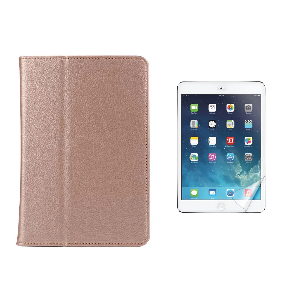 Ультратонкий чехол книжка из искусственной кожи с текстурой личи и 2 отделениями