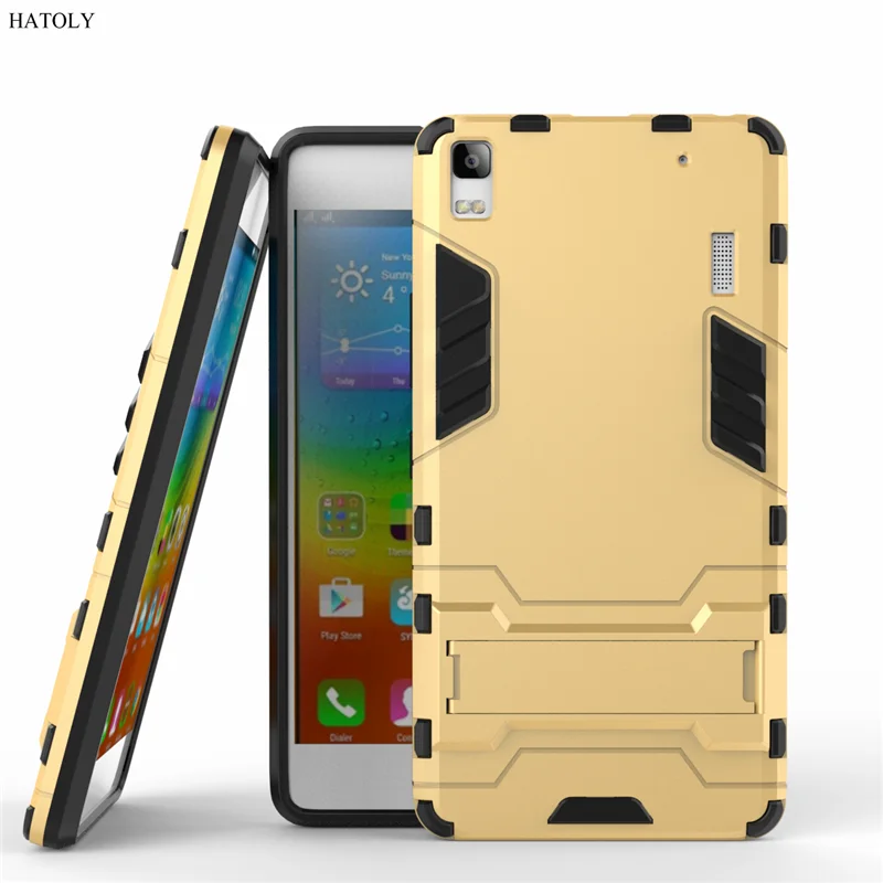 HATOLY для брони чехол lenovo A7000 противоударный робот Гибридный Силиконовый Резиновый