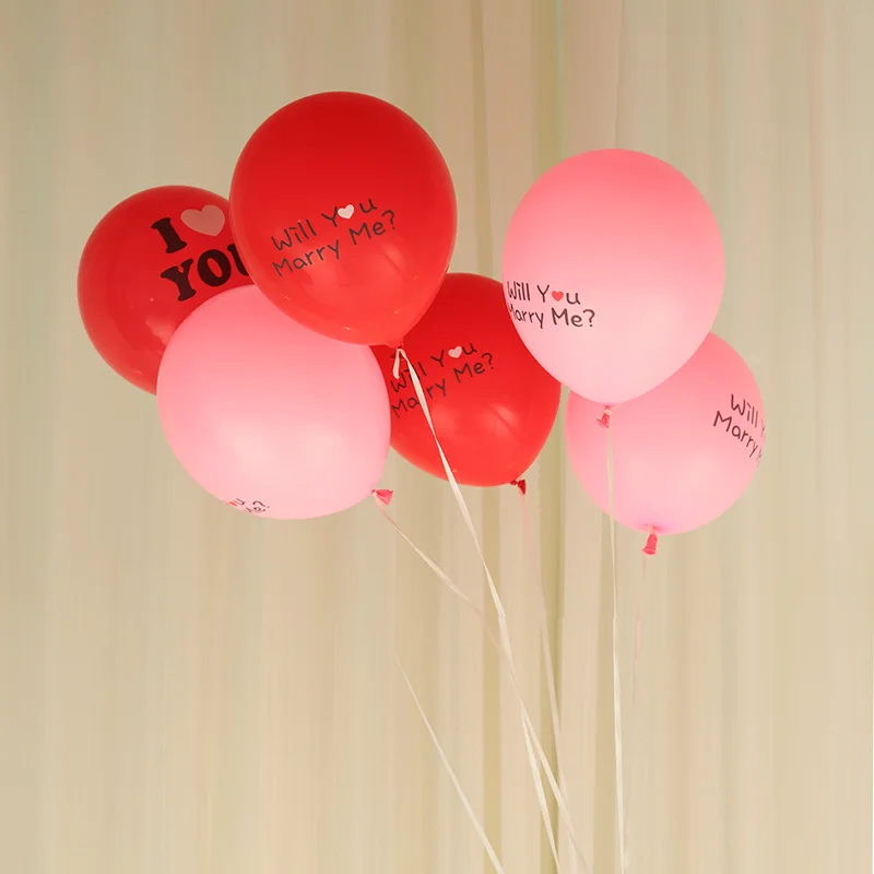 10 шт./лот 12 дюймов marry me IloveU утолщение воздушного шара свадебное украшение