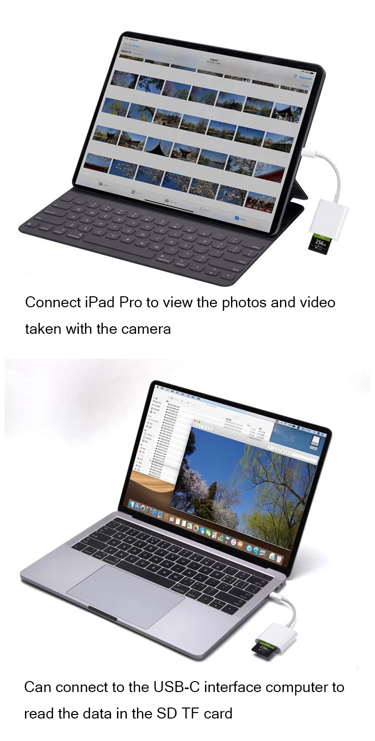 USB-C устройство для чтения карт SD TF цифровая камера комплект аксессуаров Needn't APP все в 1 OTG type-C адаптер для Xiaomi samsung Macbook Pro