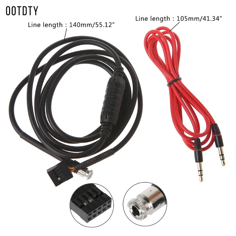 

Hot New Car Style 3.5mm AUX Input Mode Cable Female Dash Mountable Socket for BMW E46 98-06 Aux-in Audio Adapter Cable for Phone