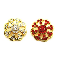 mixs 10pcslot metal hollow out flower 2 colors crystal snap charms fit 18mm ginger snap buttons bracelets necklace diy jewelry