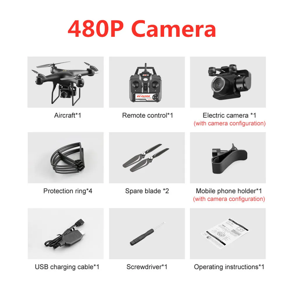 Прозрачный Квадрокоптер камера Дрон с 1080P HD ESC Поворотная камера wifi FPV длительный срок службы батареи HD аэрофотосъемка самолет Дрон - Цвет: Прозрачный