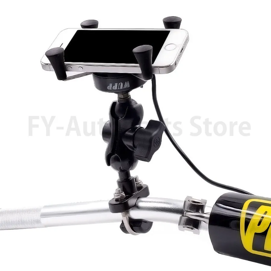 Универсальный алюминиевый держатель для телефона с креплением мотоцикла и
