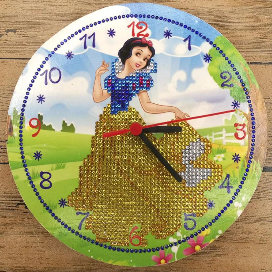 Diy Алмазная картина настенные часы Вышивка крестом Стразы Кристалл украшение
