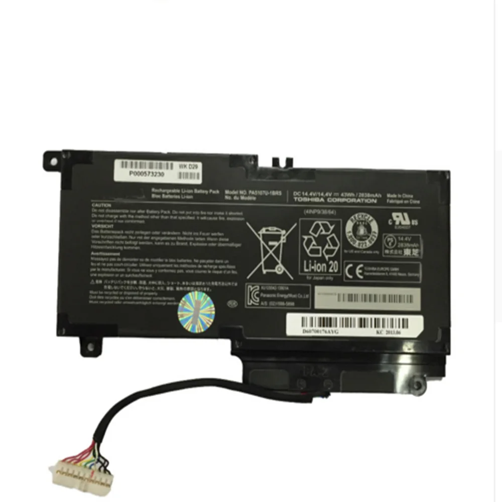 14,4 В 43wh PA5107-1BRS ноутбук bettery для Toshiba Satellite PA5107U L45 L45D L50 L55 L55T P50 P55