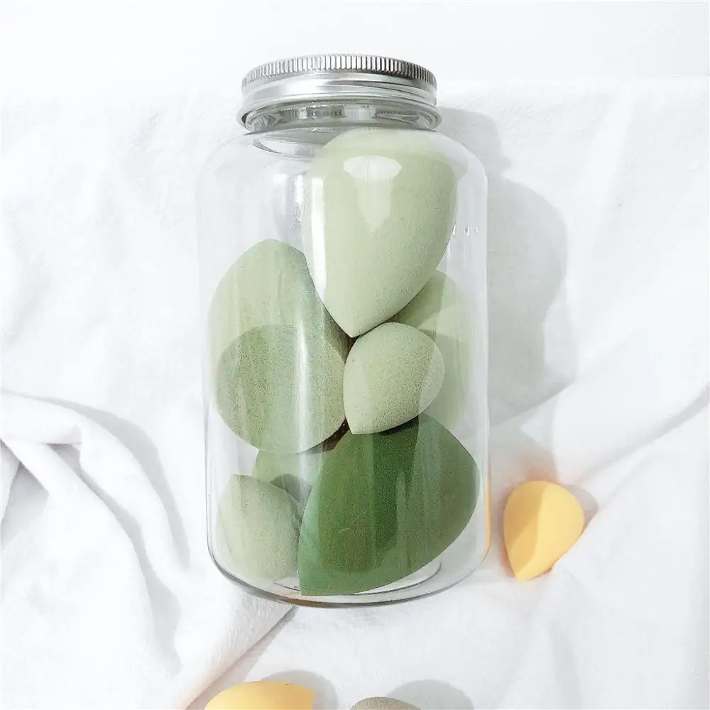 Green Красота макияж губка блендеры-ультра-мягкого латекса без тональный крем блендер 7 шт./упак - Цвет: Green