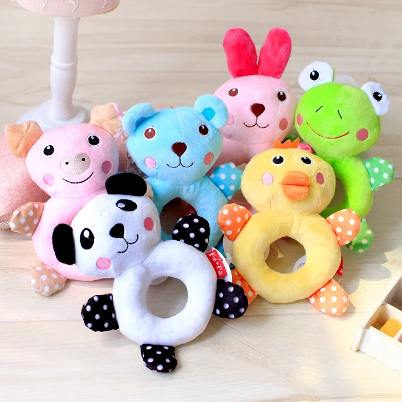 Плюшевая игрушка для маленьких животных звуковая пищалка щенков Интерактивная