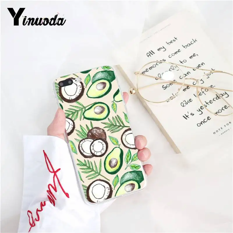 Новый чехол для телефона Yinuoda с фруктовым кокосом голубого неба Fundas iPhone 8 7 6 6S Plus X XS