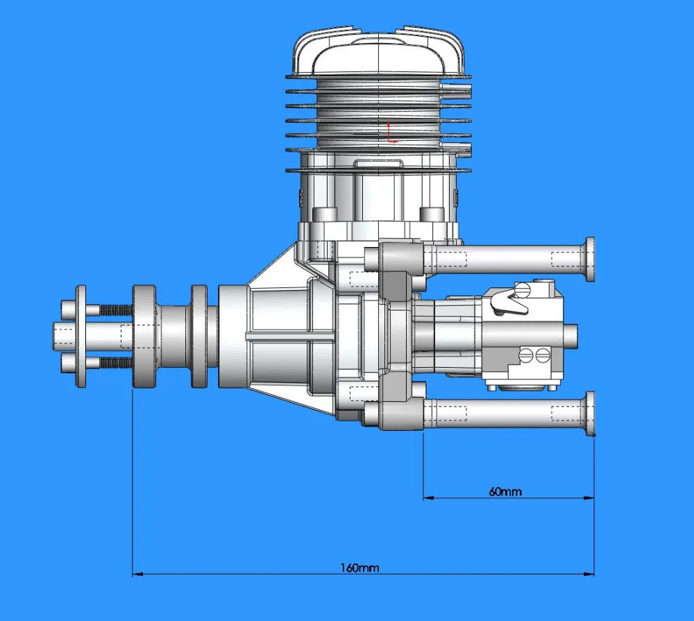 DLE бензиновый двигатель DLE30 30cc для RC модель аэроплана самолет