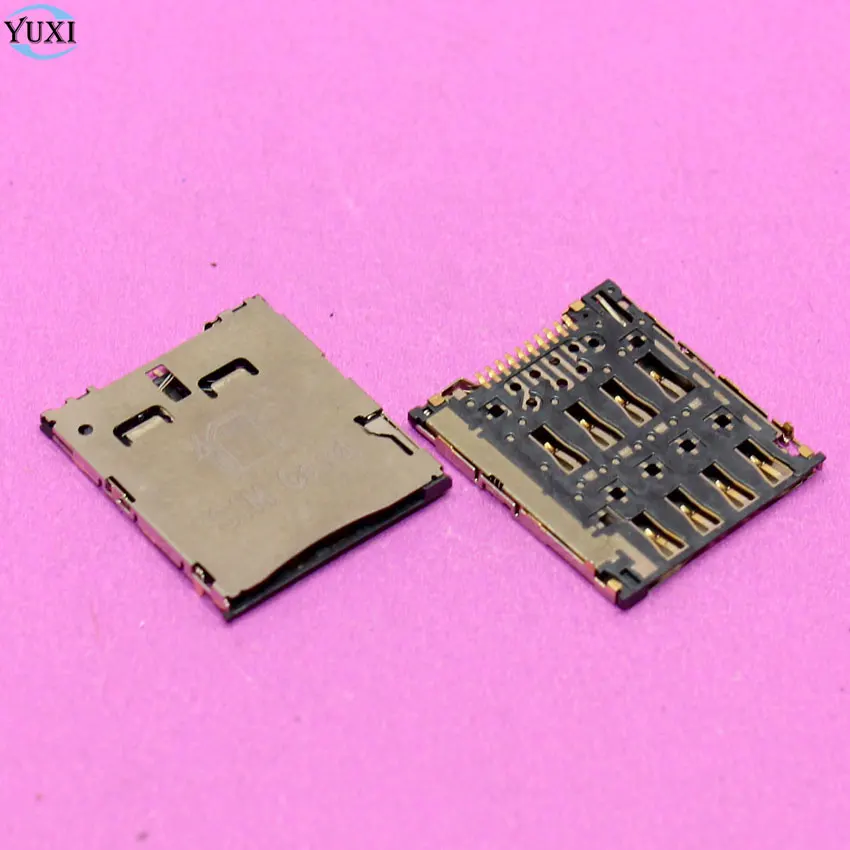 

YuXi 2pcs Sim Card Reader Holder slot socket connector for ASUS K004 Memo Pad 7 ME170 ME170C K012 for Samsung C101 I8730