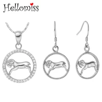 silver jewelry sets for women twelve constellations pendant necklace earrings 2 pcs fashion brand jewelry set bijoux femme