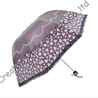 womens summer parasol100sunscreenupf50princess parasol8 ribsblack coatingpocket parasoluv protectingarched lacing