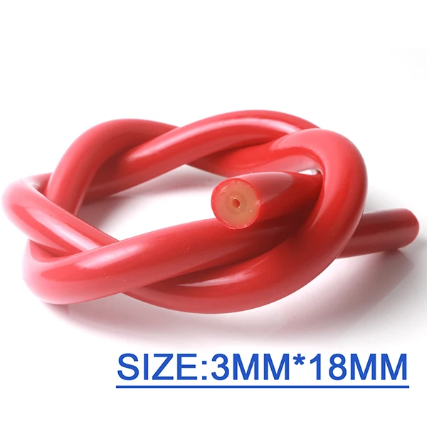 Red color Jeely 100 см 10 мм-20 мм УФ-защита латексная резиновая трубка для подводной охоты - Цвет: Red color