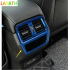 Задняя консоль из нержавеющей стали для Skoda Karoq 2018, крышка рамы вентиляционного отверстия кондиционера, отделка, автомобильные аксессуары, наклейка